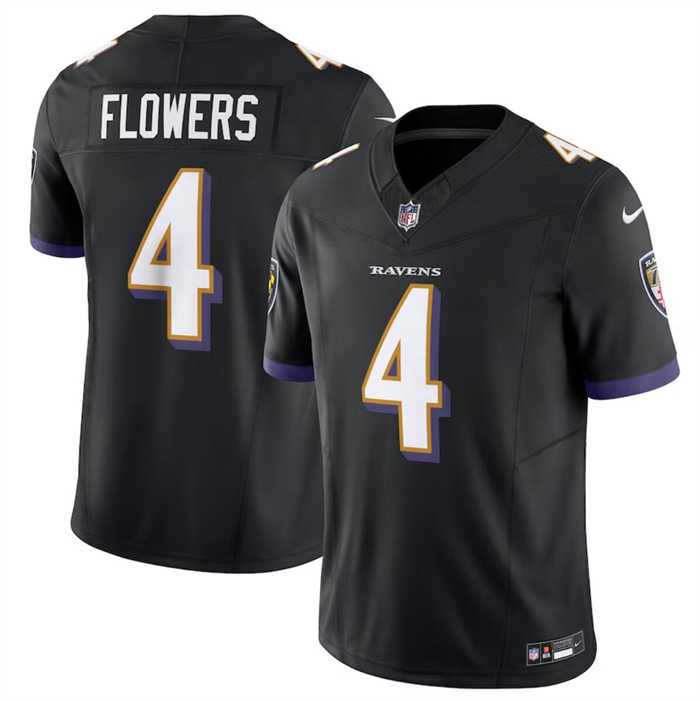 Men & Women & Youth Baltimore Ravens #4 Zay Flowers Black 2023 F.U.S.E. Vapor Limited Stitched Jersey,We sell and wholesale Men & Women & Youth Baltimore Ravens #4 Zay Flowers Black 2023 F.U.S.E. Vapor Limited Stitched Jersey on line form chian!